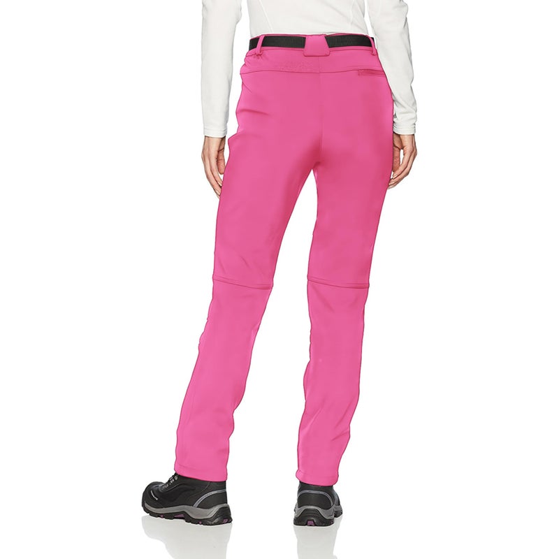 BenBoy Women's Outdoor Waterproof Windproof Fleece Slim Cargo Snow Ski Hiking Pants,Pink Medium - Image 2